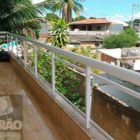 Corrimão em Alumínio Branco e Vidro Temperado