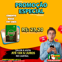 Promoção de CIMENTO MAUÁ válida somente do dias 11 ao 15/12/2020