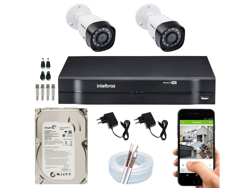 Kit com 2 câmeras
