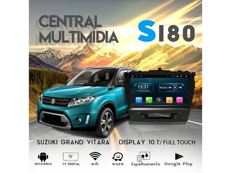 Central Multimidia S180 - Suzuki Grand Vitara