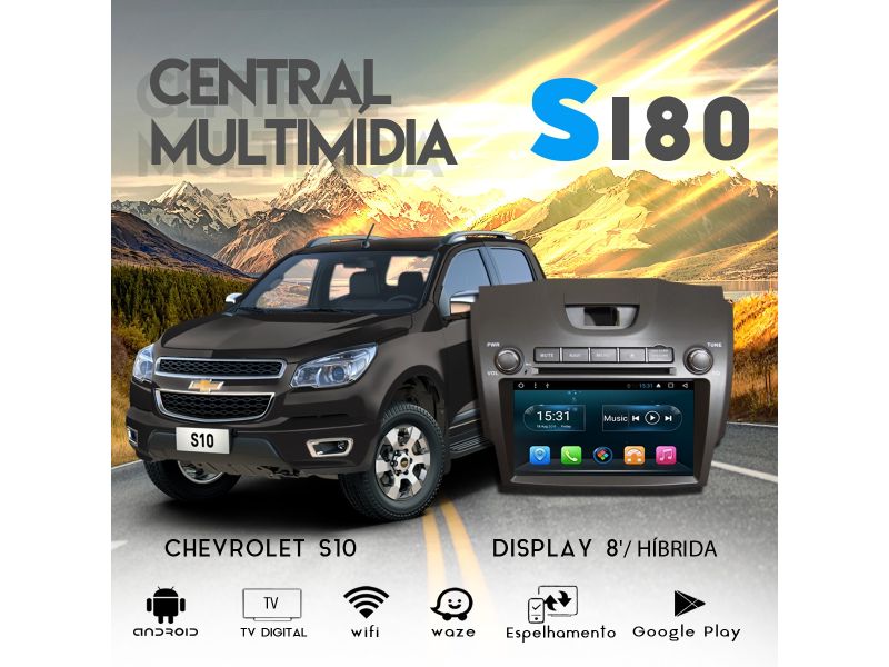Central Multimidia S180 - Chevrolet S10