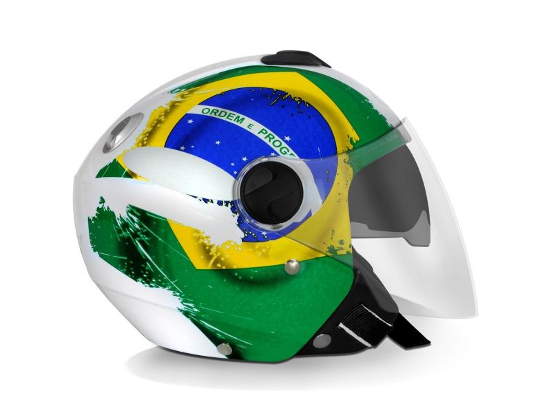 Capacete New atomic Brasil TAM. 58