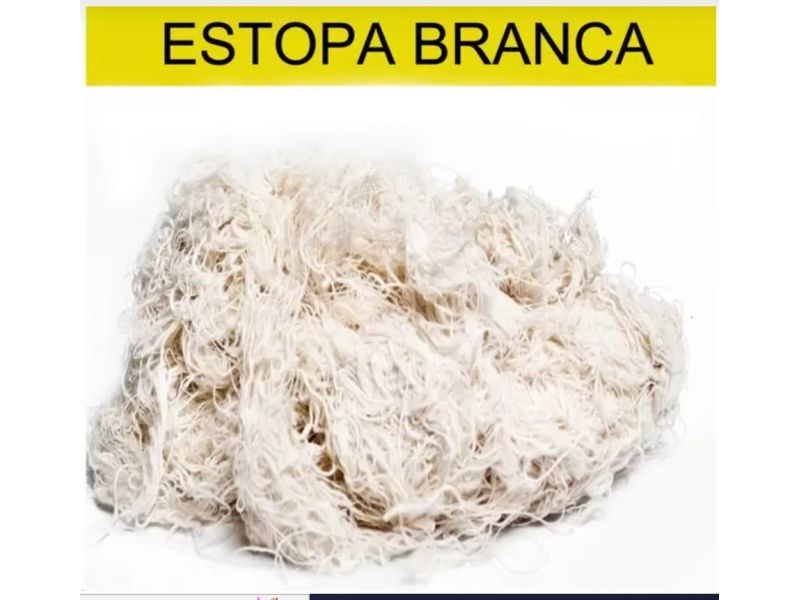 Estopa branca para polimento